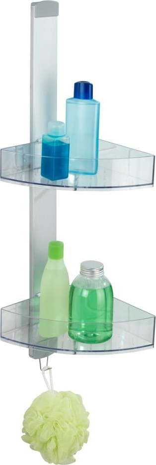 Rohová závěsná koupelnová polička Wenko Premium