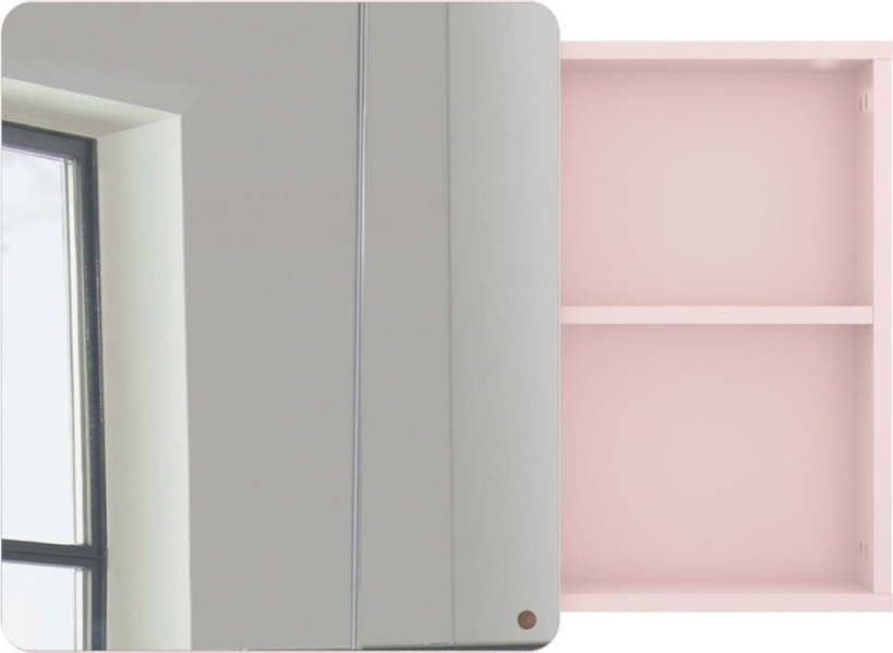 Růžová nástěnná koupelnová skříňka se zrcadlem Tom Tailor Color Bath Large Tom Tailor for Tenzo