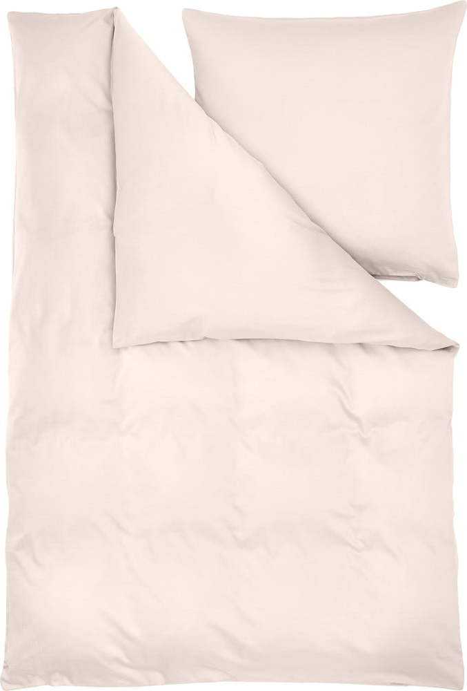 Růžové povlečení z bavlněného saténu 200x135 cm Comfort - Westwing Collection Westwing Collection