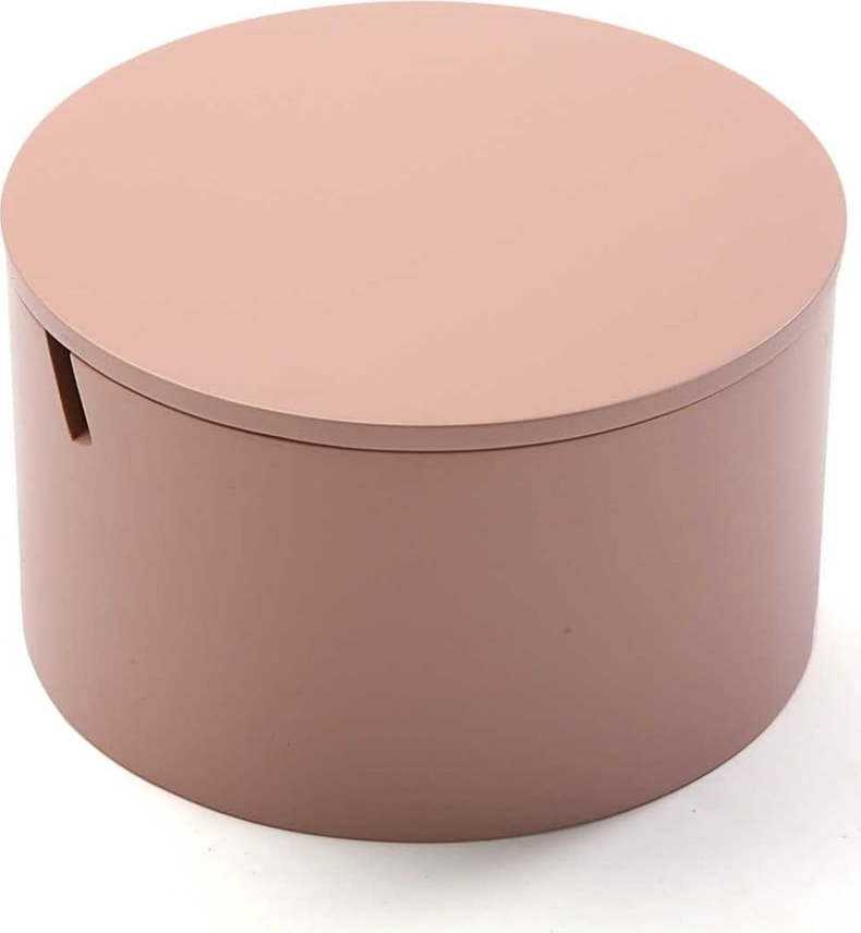 Růžový dřevěný box na šperky Versa Pinky