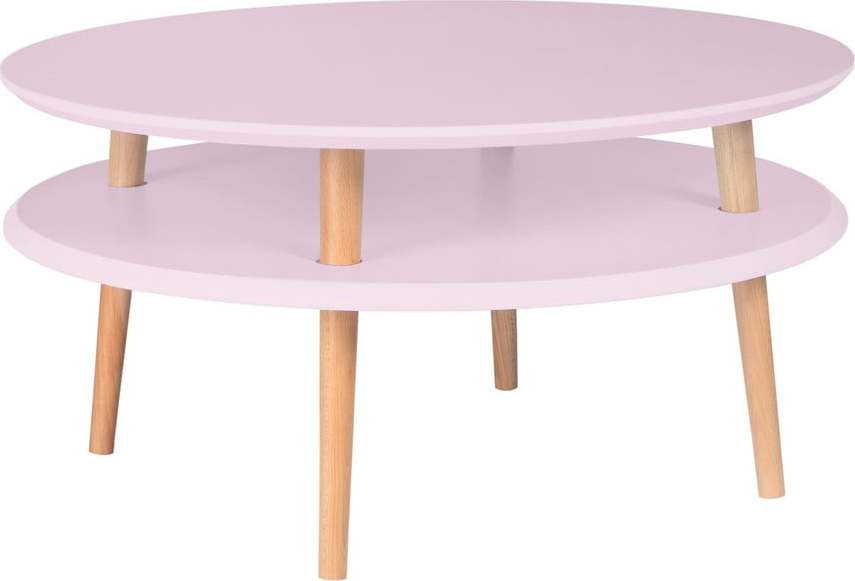 Růžový konferenční stolek Ragaba UFO