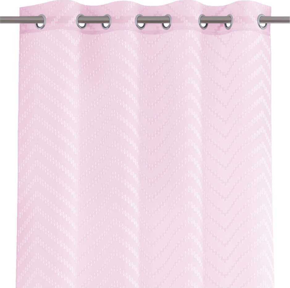 Růžový závěs AmeliaHome Molisa Eyelets