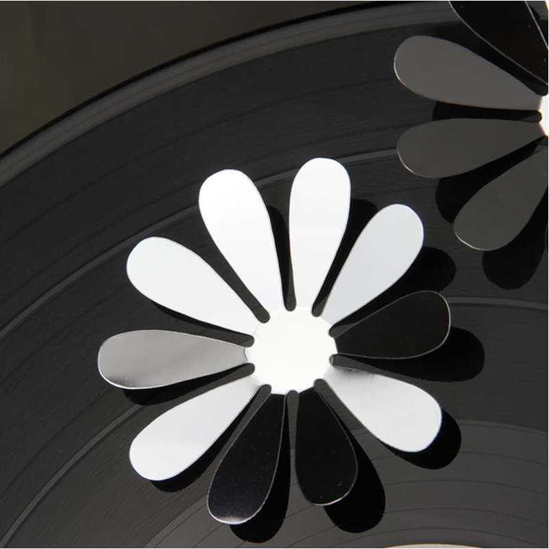 Sada 12 adhezivních 3D samolepek Ambiance Flowers Chic Mirror Ambiance