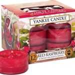 Sada 12 vonných svíček Yankee Candle Red Raspberry