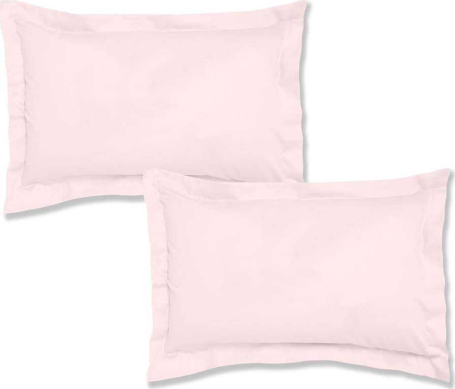 Sada 2 bavlněných povlaků na polštář Bianca Oxford Blush