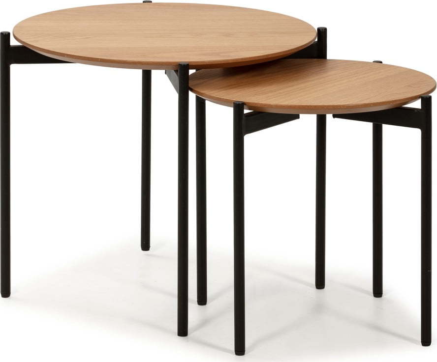 Sada 2 odkládacích stolků v dřevěném dekoru Marckeric Piera Marckeric