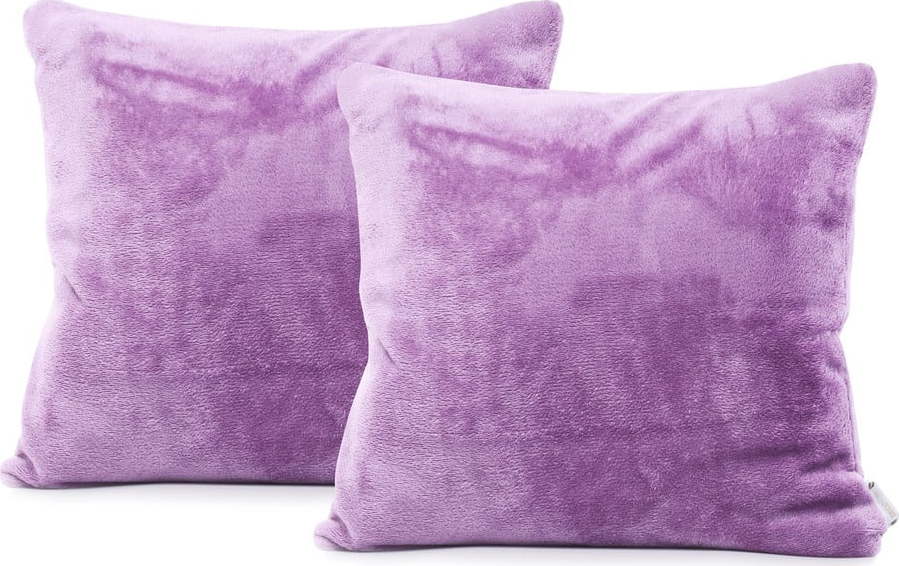 Sada 2 světle fialových povlaků na polštáře DecoKing Mic