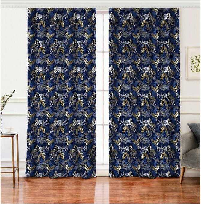 Sada 2 závěsů s příměsí bavlny Minimalist Home World