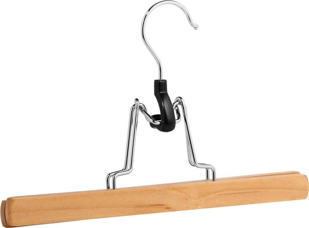 Sada 3 dřevěných ramínek na kalhoty Wenko Clamping Hanger WENKO