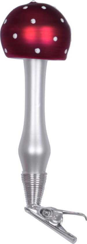 Sada 3 skleněných vánočních ozdob Ego Dekor Mushrooms Ego Dekor