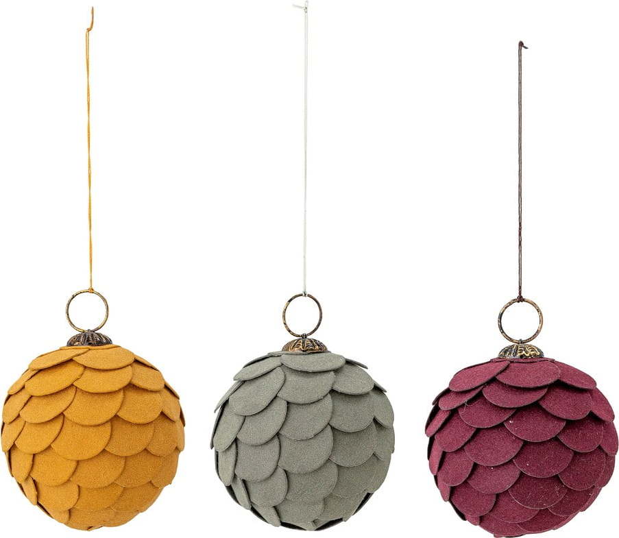 Sada 3 vánočních závěsných dekorací Bloomingville Pau Bloomingville