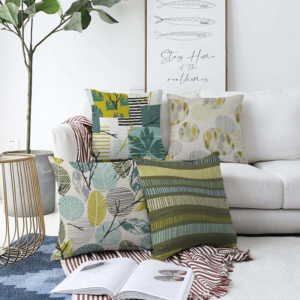 Sada 4 povlaků na polštáře Minimalist Cushion Covers Amoro