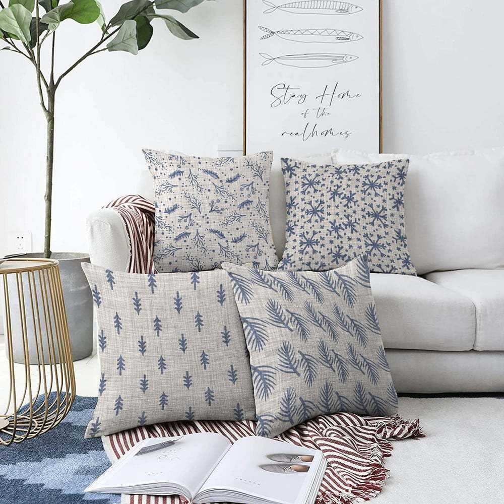 Sada 4 povlaků na polštáře Minimalist Cushion Covers Mona
