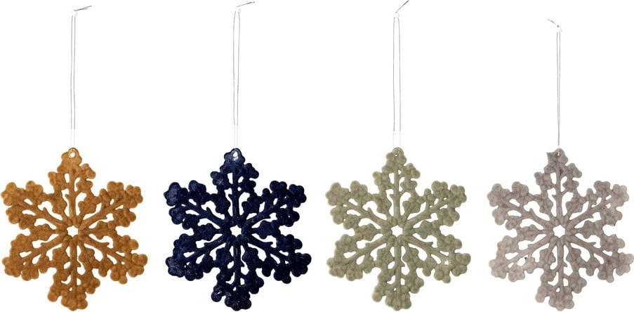 Sada 4 vánočních závěsných dekorací Bloomingville Endi Ornament Bloomingville