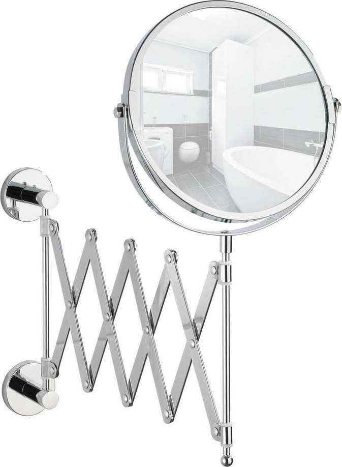 Samodržící vytahovací nástěnné zrcadlo Wenko Power-Loc Elegance WENKO