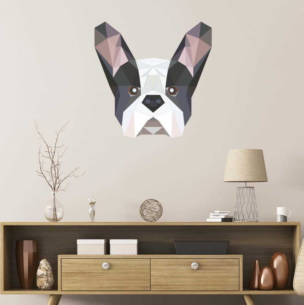 Samolepka Ambiance Origami Bulldog Ambiance