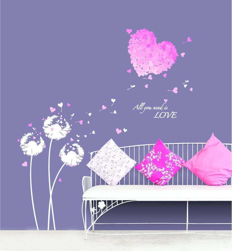 Samolepka Ambiance Pink Hearts Ambiance