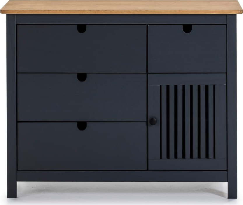 Šedá dřevěná komoda Marckeric Bruna Marckeric