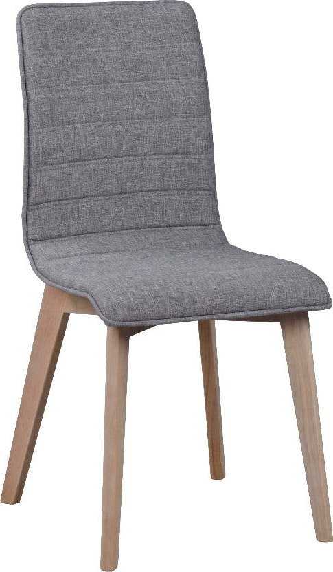 Šedá jídelní židle se světle šedými nohami Rowico Grace Rowico