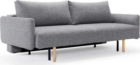 Šedá rozkládací pohovka s područkami Innovation Frode Twist Granite Innovation