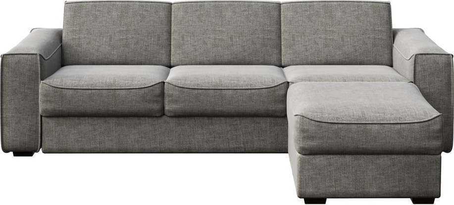 Šedá rozkládací rohová pohovka Mesonica Munro