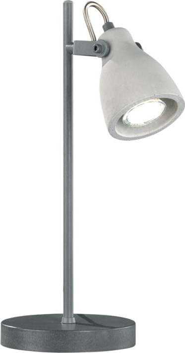 Šedá stolní lampa Trio Concrete