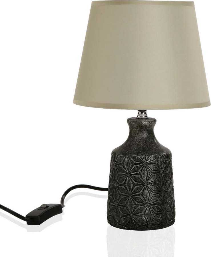 Šedá stolní lampa Versa Home VERSA