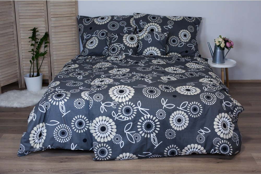 Šedé bavlněné povlečení Cotton House Elisa