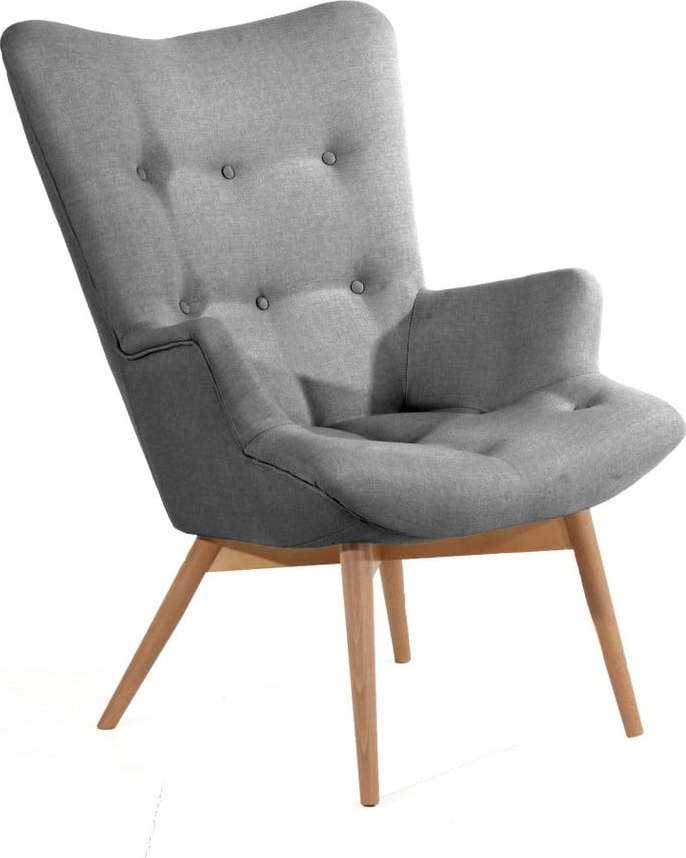 Šedé křeslo Max Winzer Aiko Max Winzer