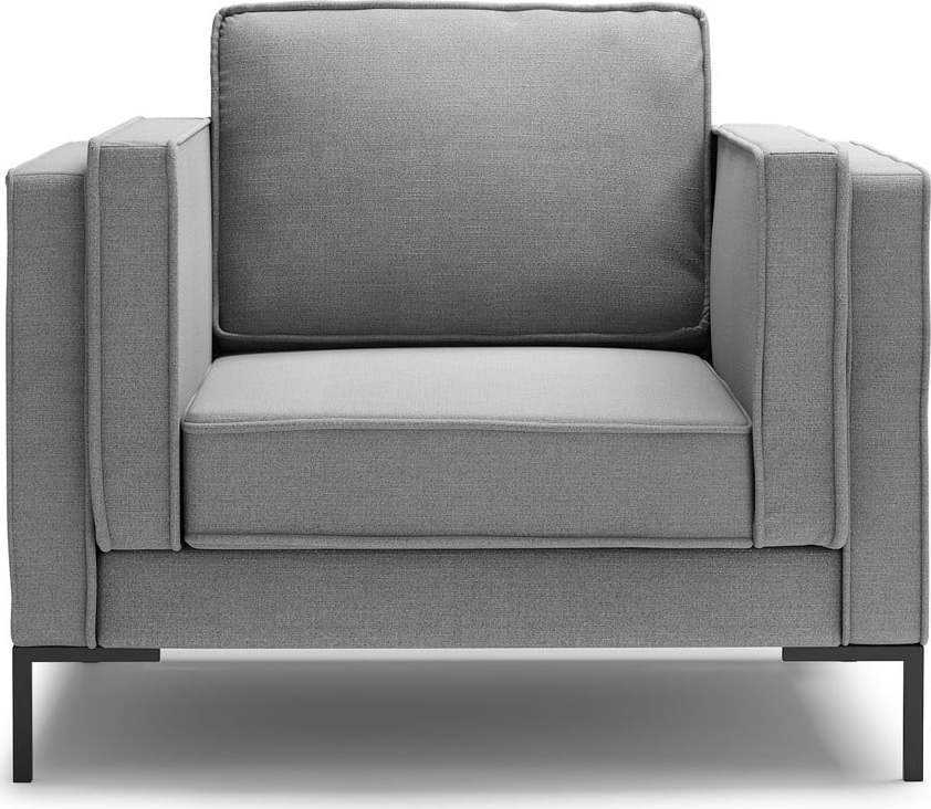 Šedé křeslo Milo Casa Attilio Milo Casa