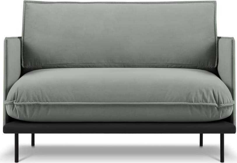 Šedé křeslo se sametovým povrchem Interieurs 86 Auguste Interieurs 86