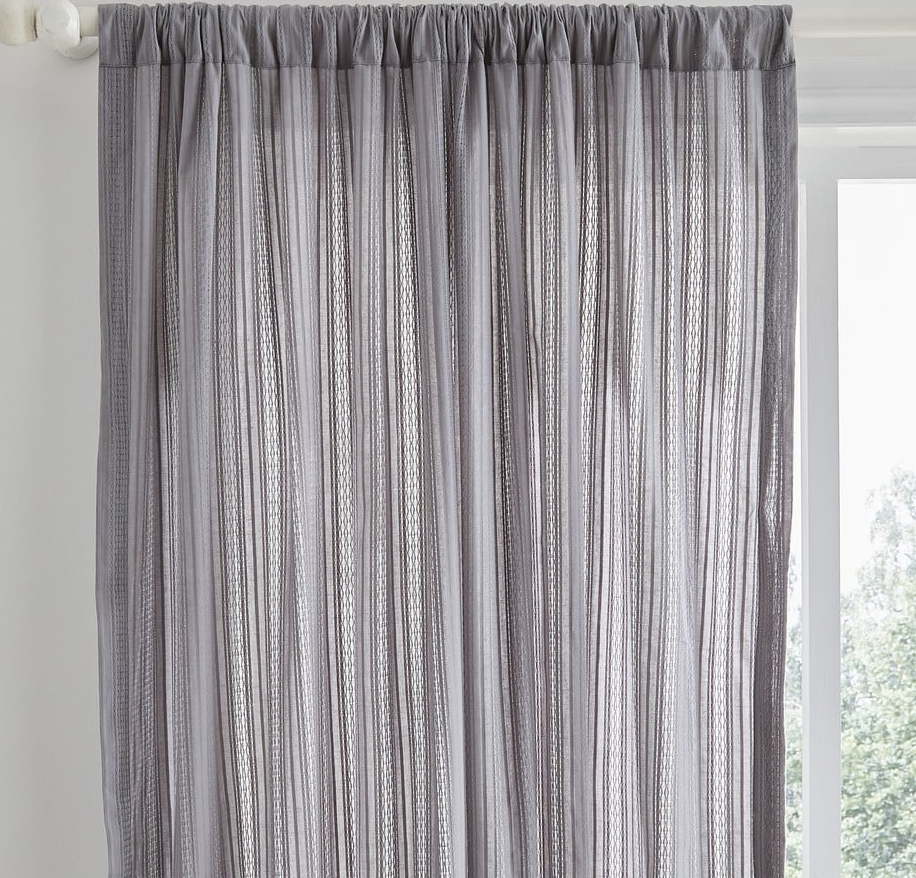 Šedé záclony v sadě 2 ks 183x140 cm Zofia Broderie Anglaise - Pineapple Elephant Pineapple Elephant