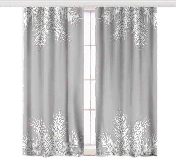 Šedé závěsy v sadě 2 ks - Mila Home Mila Home