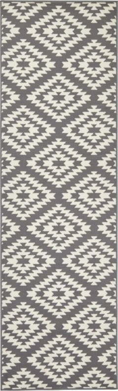 Šedo-bílý běhoun Hanse Home Basic Nordic