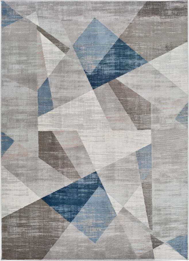 Šedo-modrý koberec Universal Babek Geo