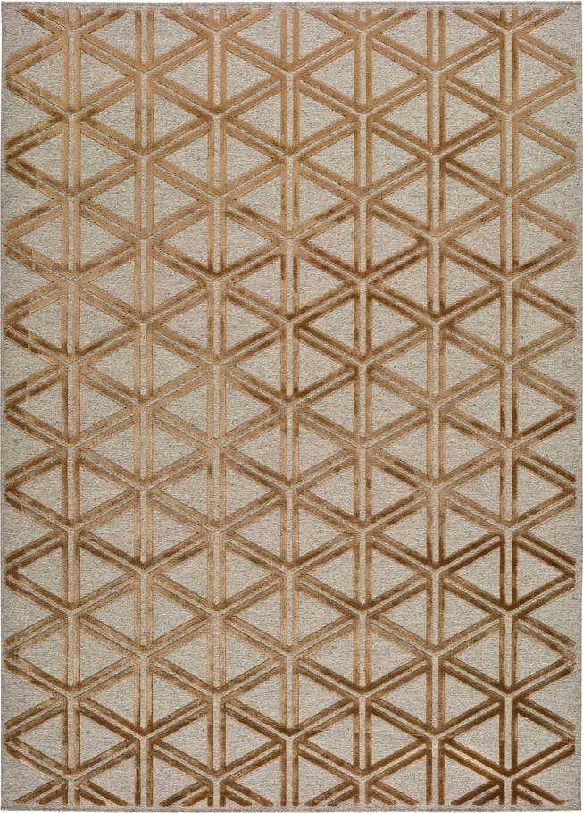 Šedo-oranžový koberec Universal Lana Triangle