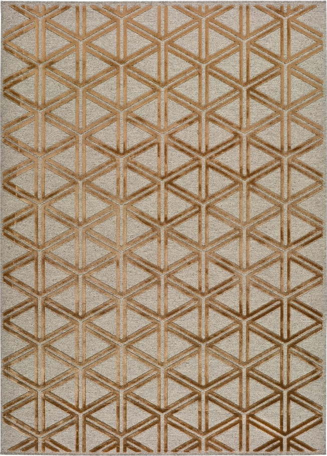 Šedo-oranžový koberec Universal Lana Triangle