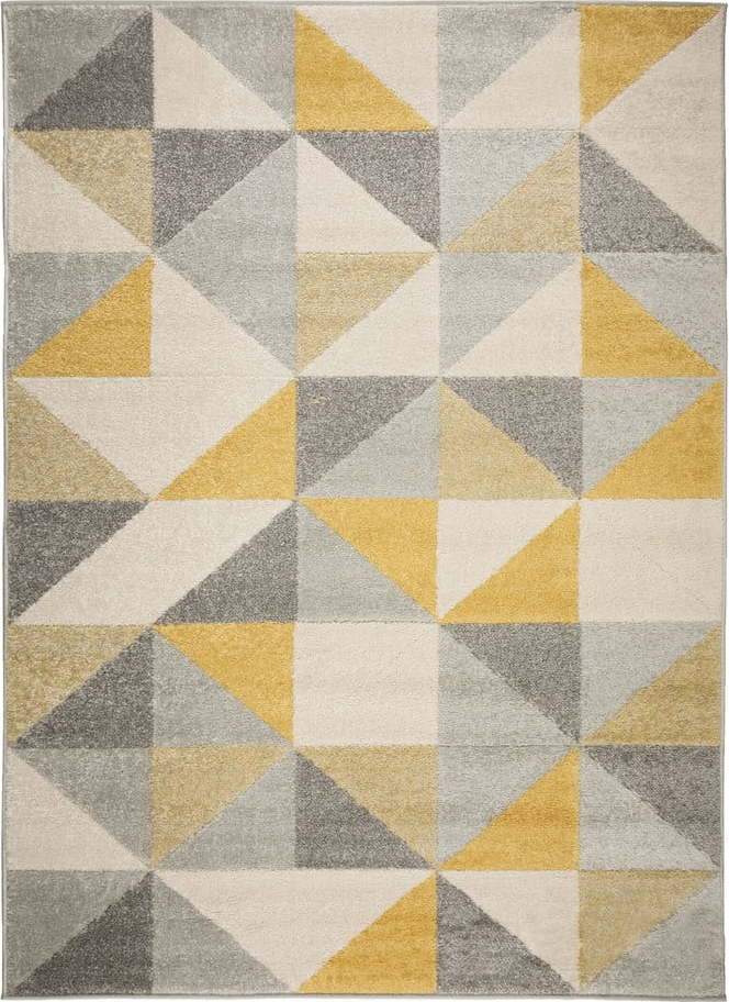 Šedo-žlutý koberec Flair Rugs Urban Triangle