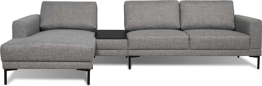 Šedohnědá rohová pohovka Scandic Zoe