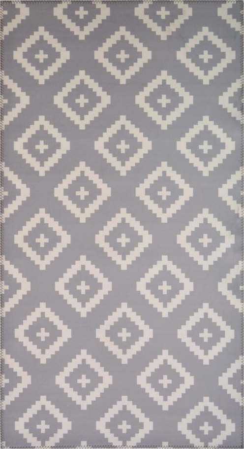 Šedý koberec Vitaus Geo Winston