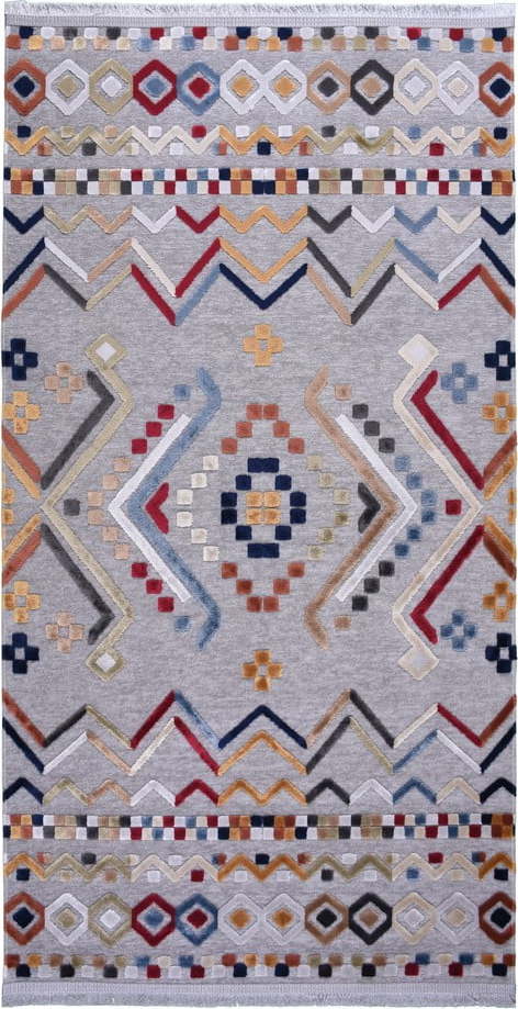 Šedý koberec s příměsí bavlny Vitaus Milas