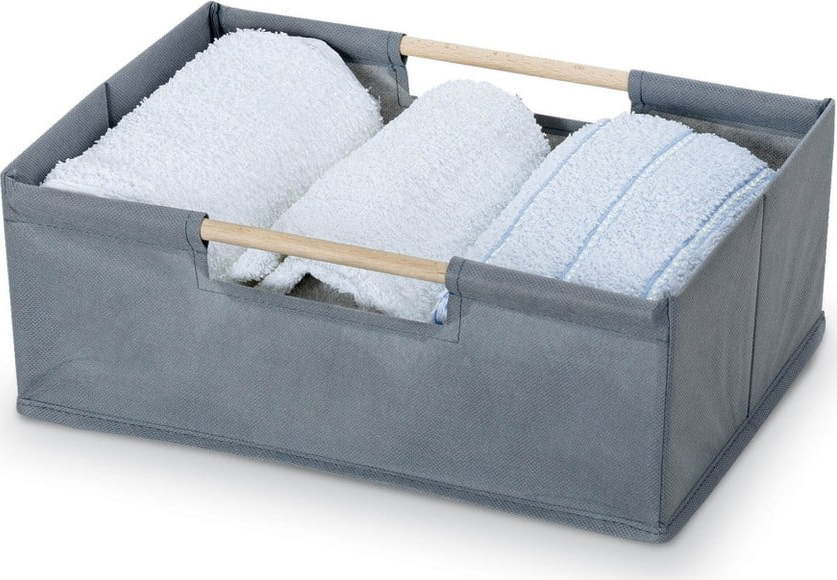 Šedý úložný box Domopak Saket
