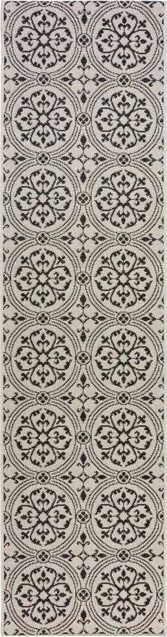 Šedý venkovní běhoun Flair Rugs Casablanca