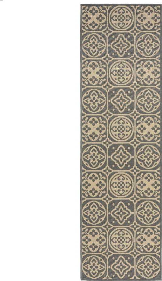 Šedý venkovní běhoun Flair Rugs Tile