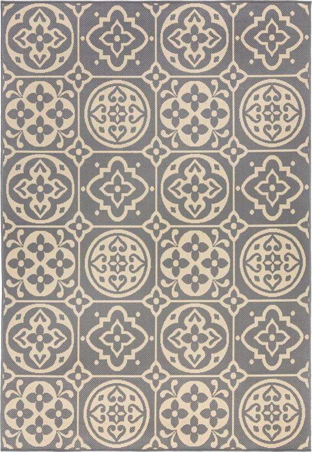 Šedý venkovní koberec Flair Rugs Tile