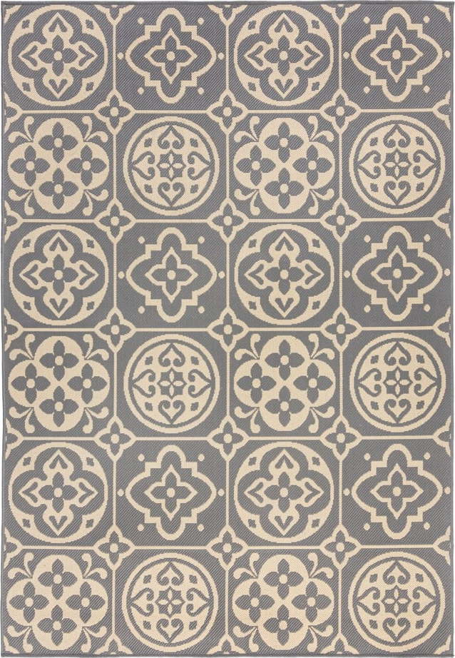 Šedý venkovní koberec Flair Rugs Tile