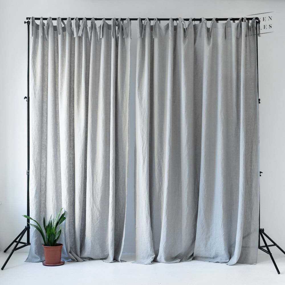 Šedý závěs 275x230 cm - Linen Tales Linen Tales