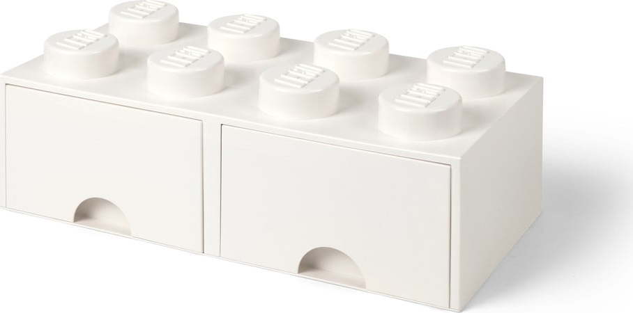 Slonovinově bílý úložný box se dvěma šuplíky LEGO® LEGO