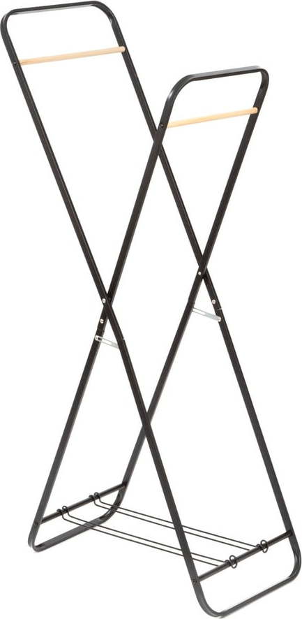 Stojan na oblečení s poličkou Compactor Noir Shape Compactor