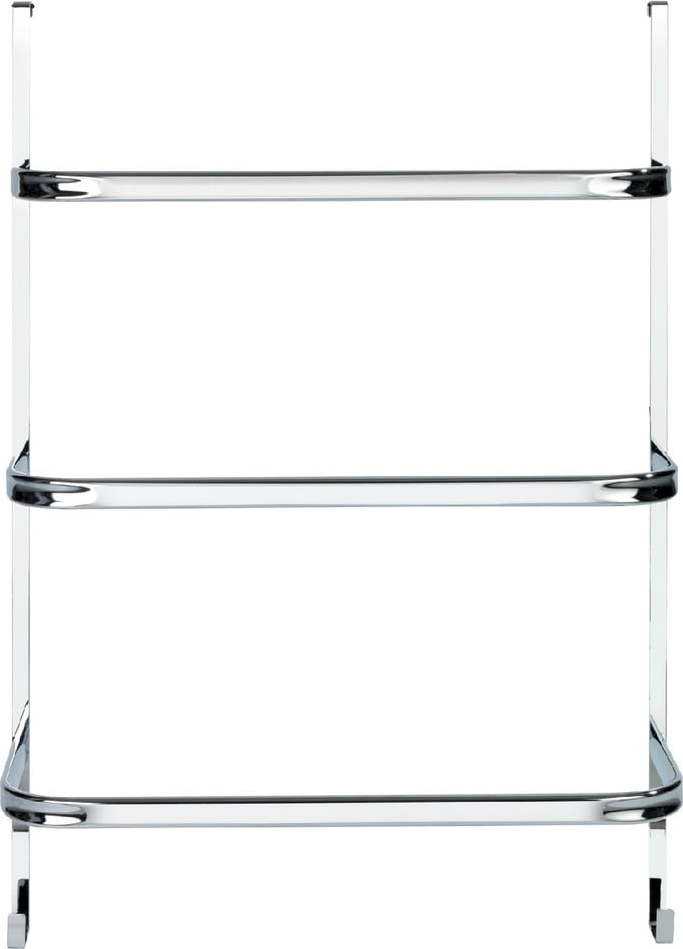 Stříbrný samodržící věšák na ručníky Wenko Towel Holder Chrome